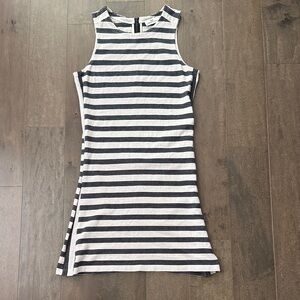 Vineyard Vines Black White Striped Sleeveless Dress XXS Nautical Preppy Mini